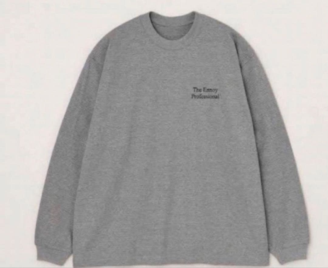 【完売品】ennoy ロンT グレー xネイビー ボーダー XL