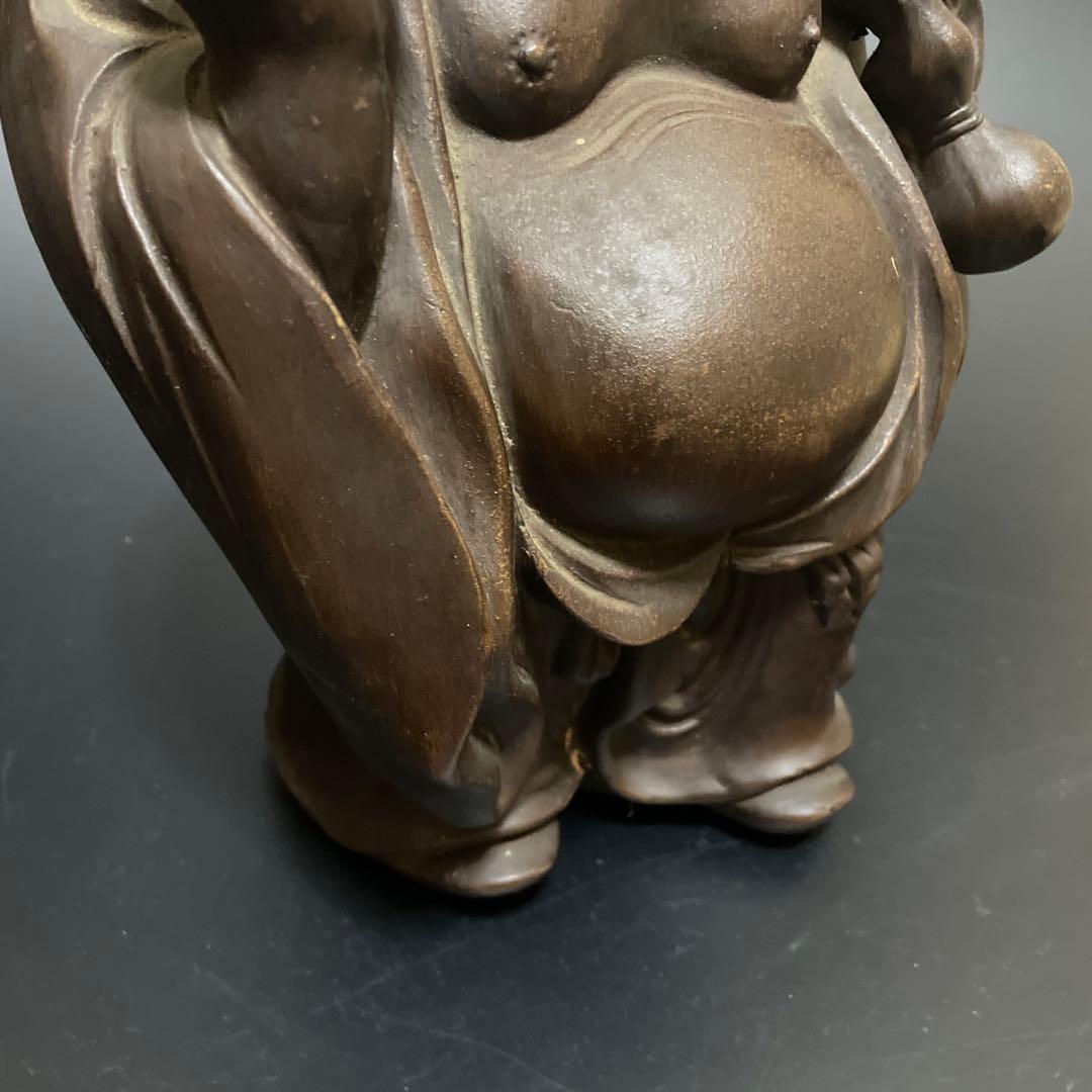 時代物　備前焼　特大　布袋様　友敬作　七福神