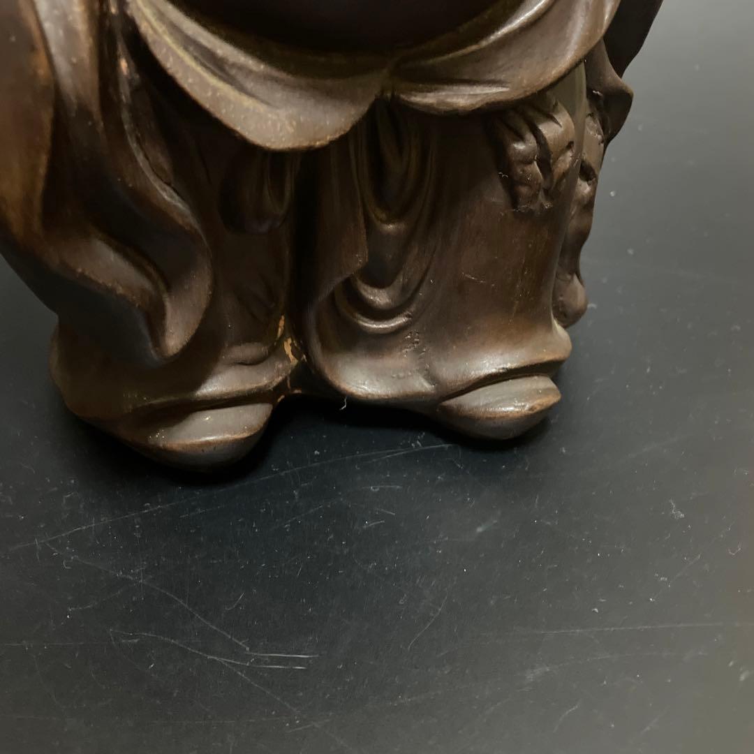 時代物　備前焼　特大　布袋様　友敬作　七福神