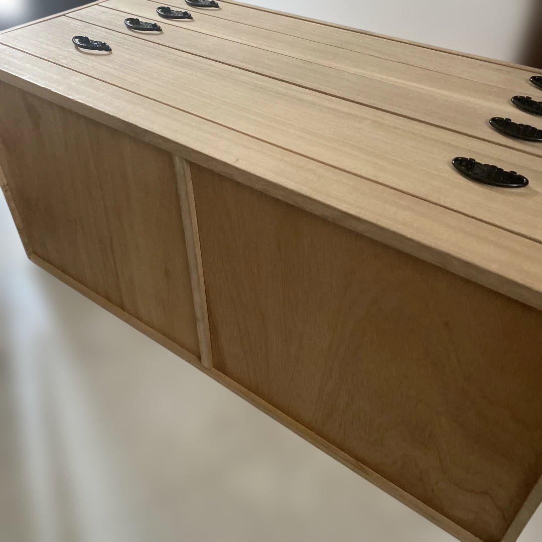 天然木製 4段タンス　桐箪笥　和装箪笥　着物