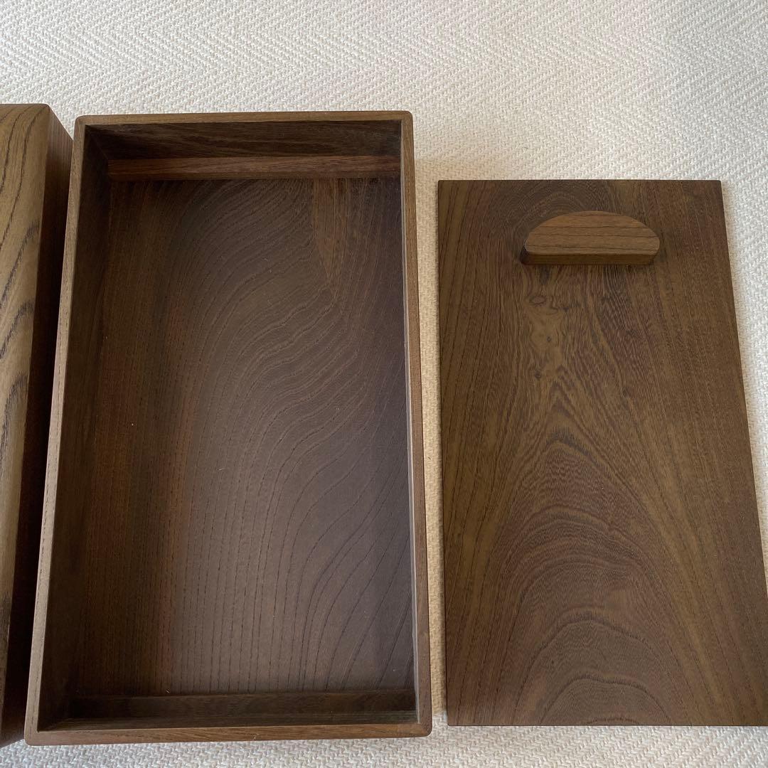 ③ 千年の神代銘木箱 発掘古代木 数珠 念珠箱 トンボ玉用宝箱 天然木の箱