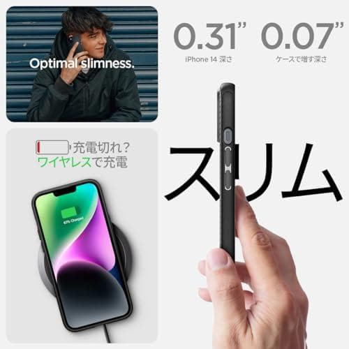 Spigen 【米軍MIL規格・Magsafe対応】iPhone14 ケース m