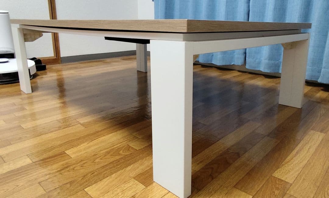 【ロッキー】ニトリ幅120cmローテーブル。コタツとしても使える