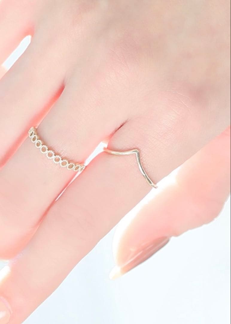 Jewel closet by L&Co./10K/ Vデザインリング/13号