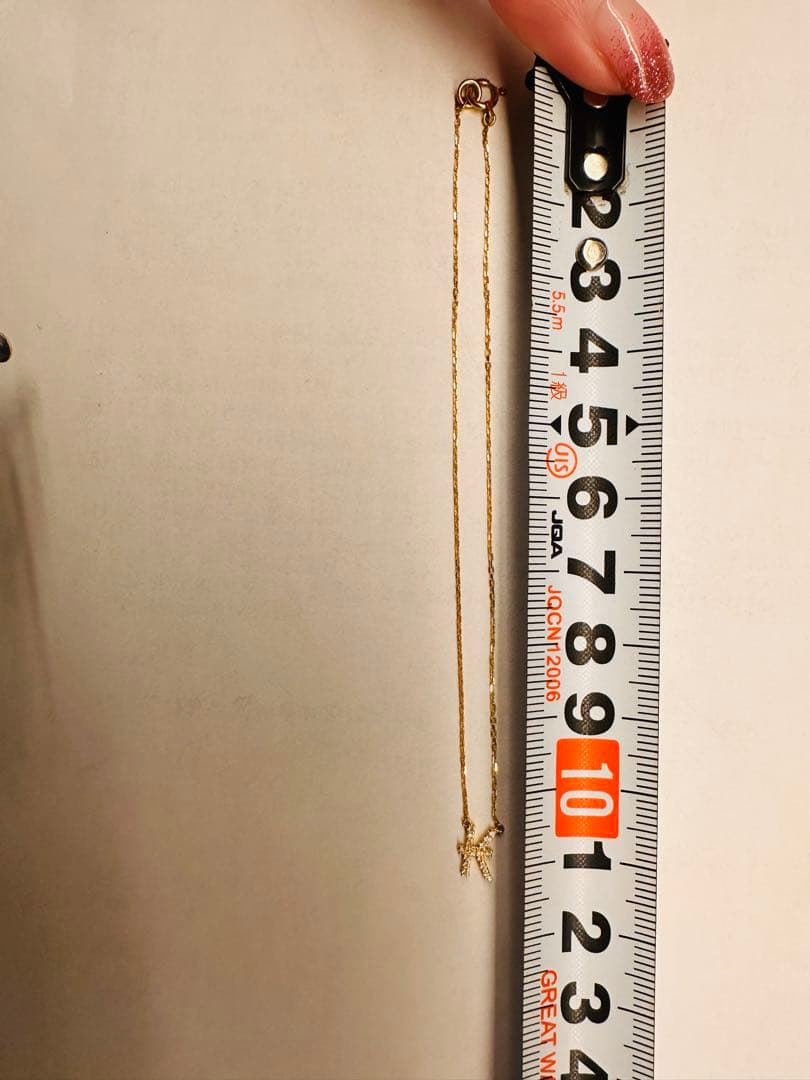 AHKAH イニシャルK K18アンクレット