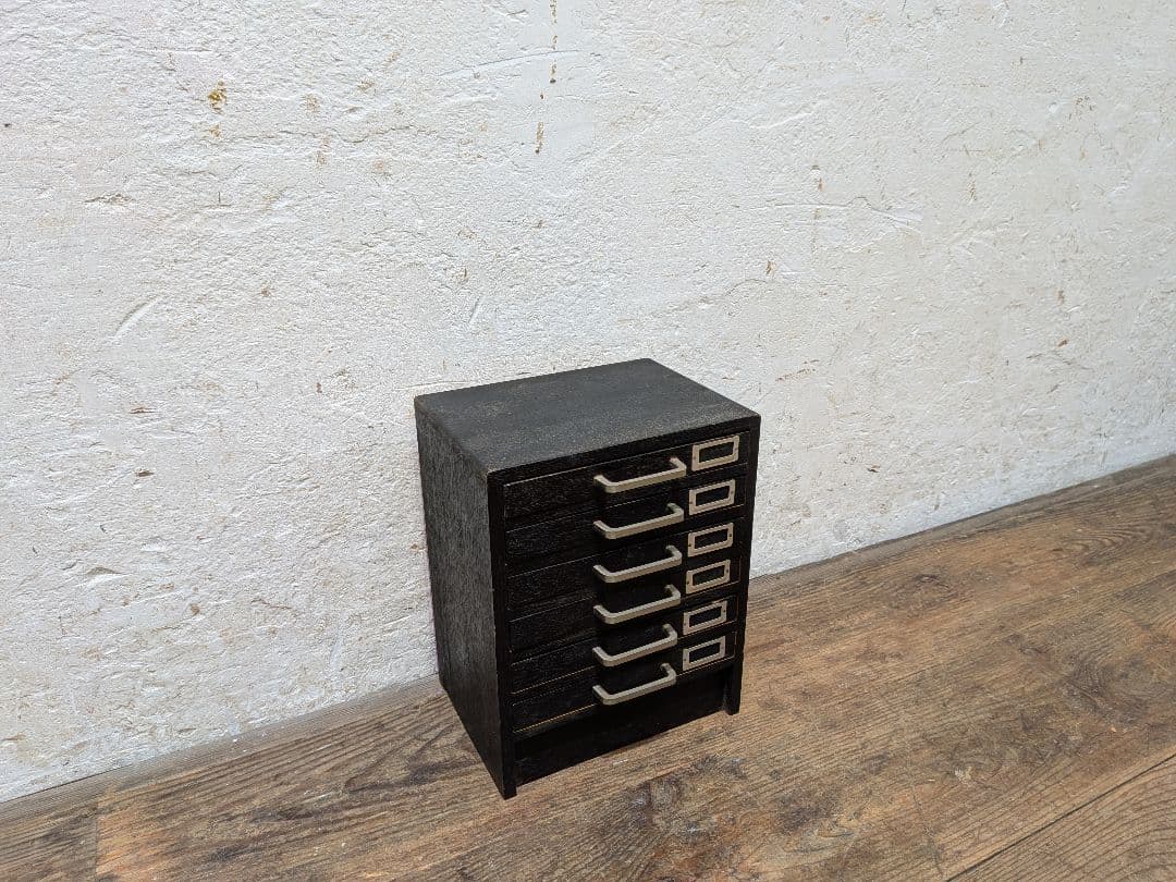 1114 ビンテージ　収納6杯　小引き出し　小物入れ　工業系　ケース　レトロ