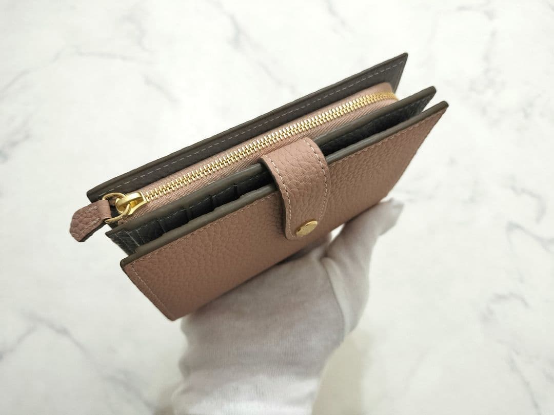 【ホリデー限定】数量限定 BONAVENTURA 二つ折り財布 くすみピンク