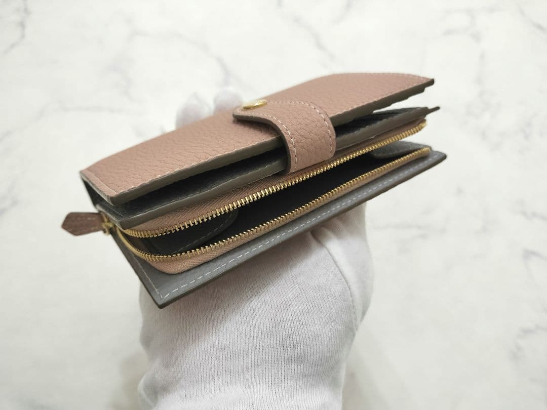 【ホリデー限定】数量限定 BONAVENTURA 二つ折り財布 くすみピンク