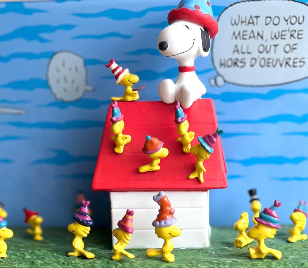 Peanuts スヌーピー flambro社製オーナメント情景フィギュア