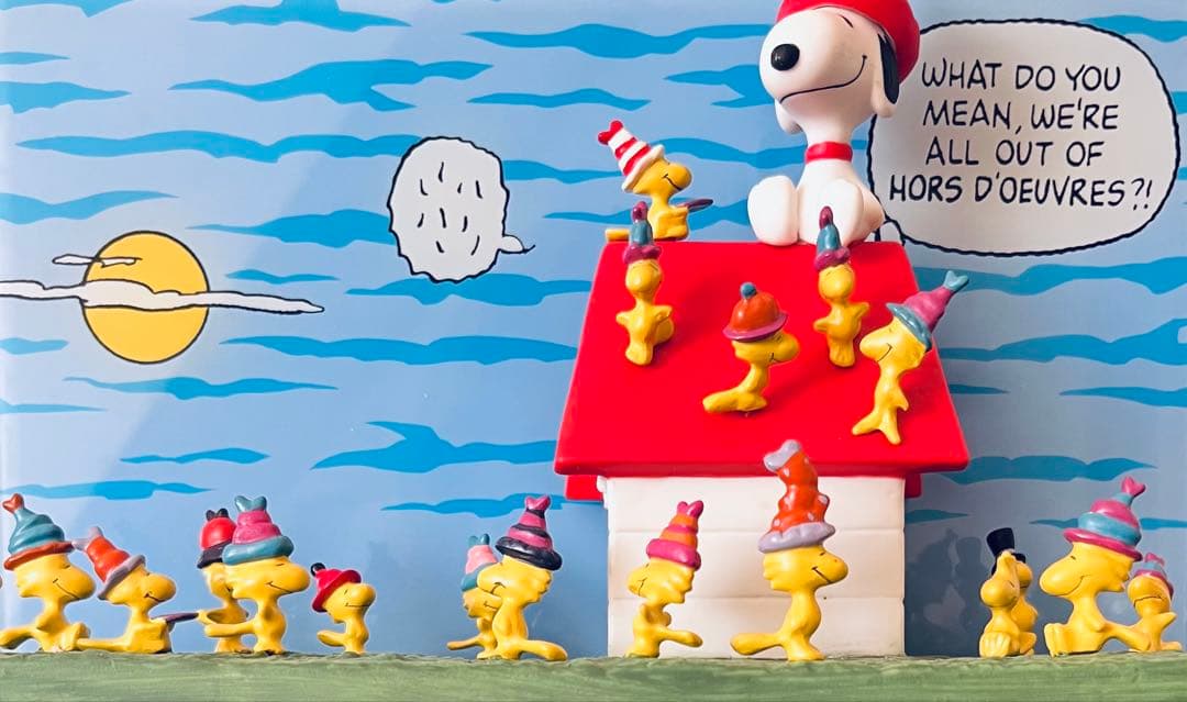 Peanuts スヌーピー flambro社製オーナメント情景フィギュア