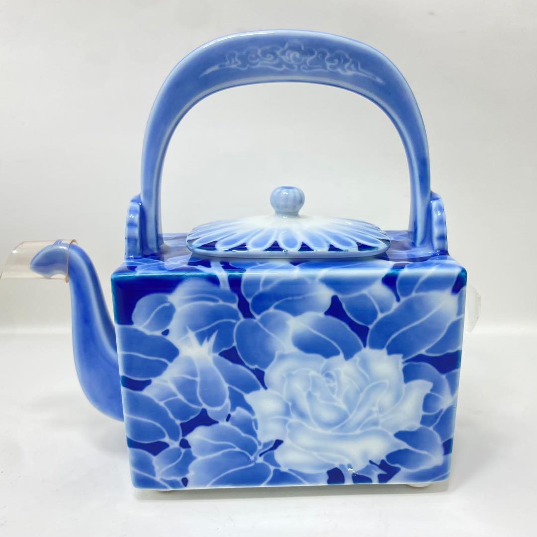 【未使用品】深川製磁 醤油差 古代バラ 菊彫刻正油差 宮内庁御用達