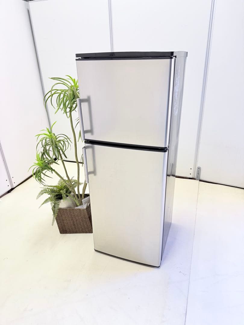 アズマ 冷蔵庫 136L スタイリッシュ ステンレス扉 2018年製