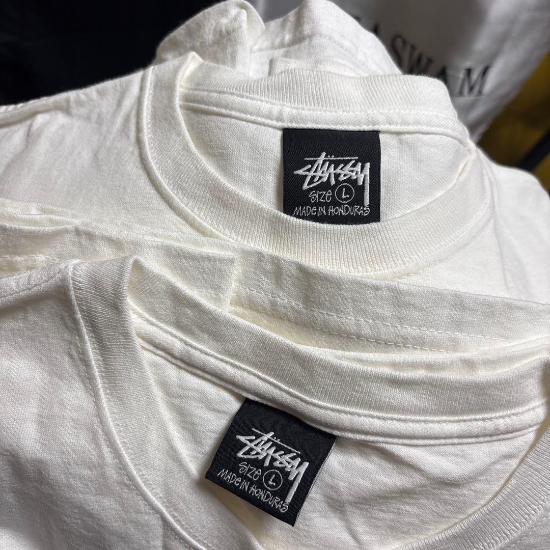 STUSSY ステューシー チェリー リラックス tシャツ ホワイト