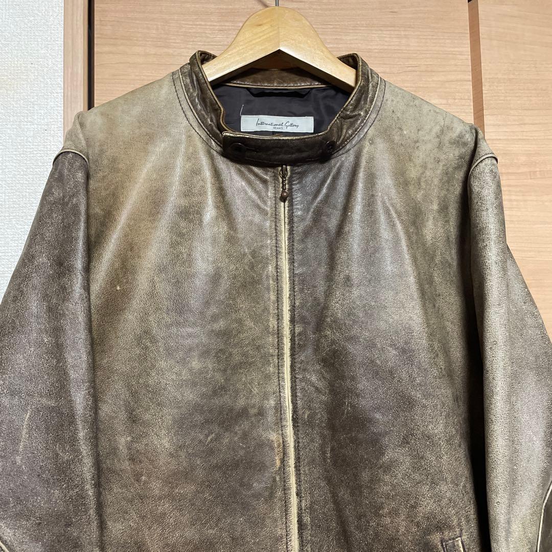 ヴィンテージ加工【インターナショナルギャラリービームス】シングルレザーライダース