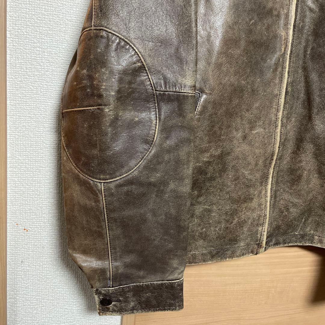 ヴィンテージ加工【インターナショナルギャラリービームス】シングルレザーライダース