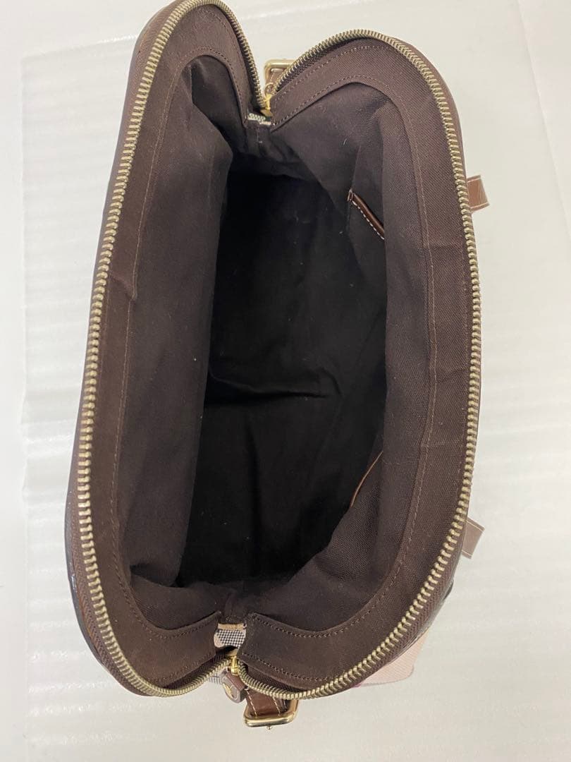 3-3202 Burberry ブルーレーベルのノバチェック柄キャンバス