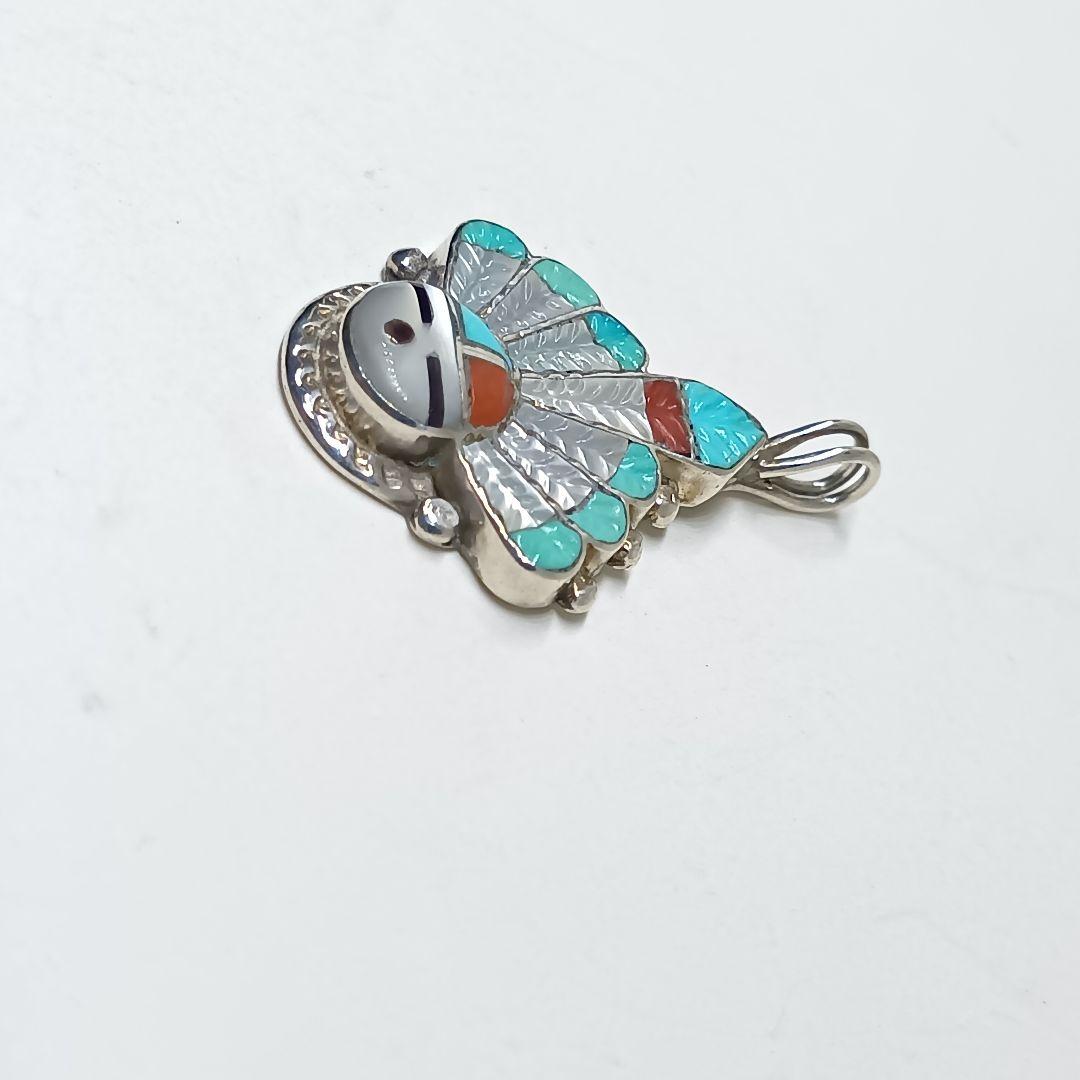 ズニ族　ペンダントトップ　ネックレストップ　レア　インディアンジュエリー