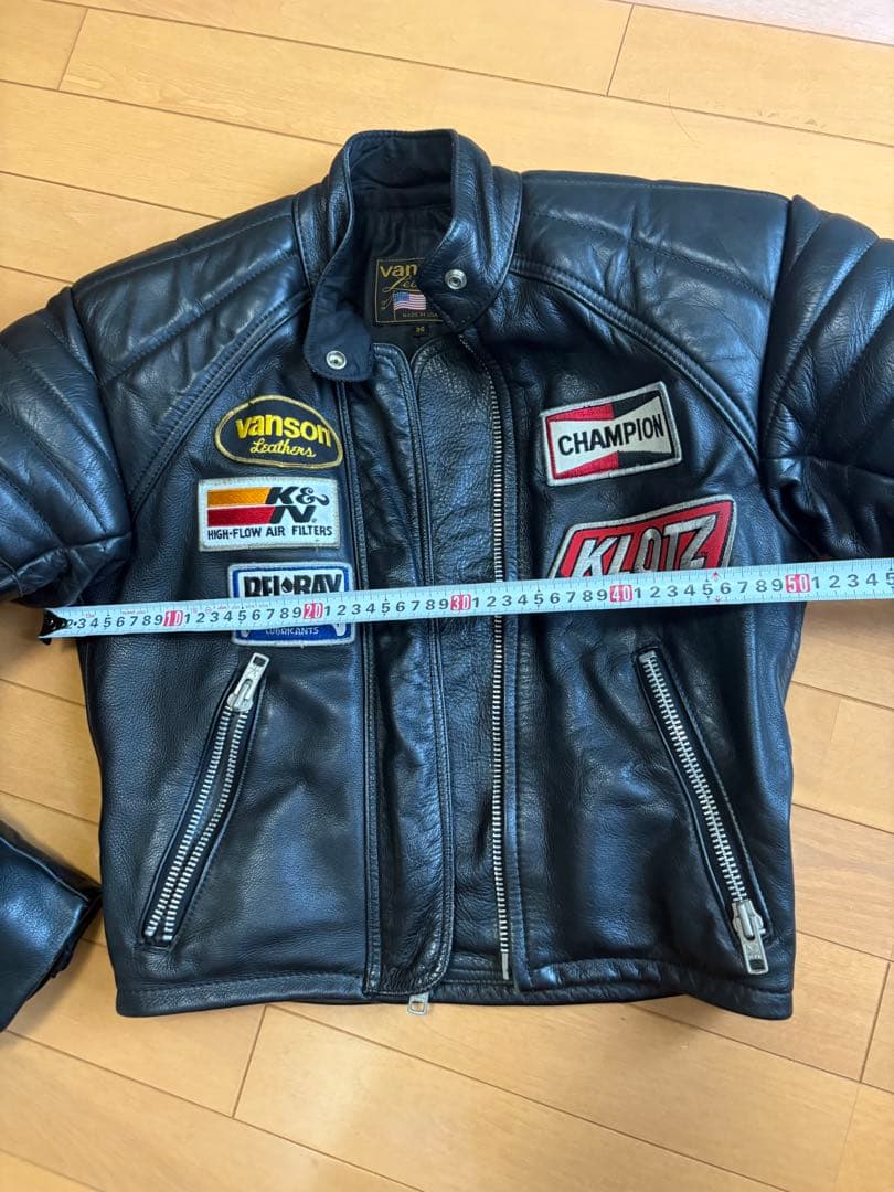 Vanson ライダースジャケット　TC サイズ36