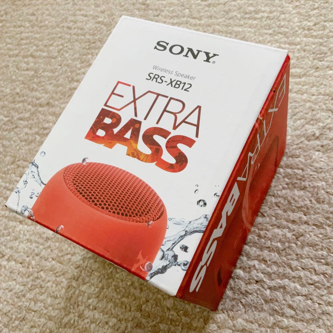 【新品未開封品】SONY SRS-XB12 ワイヤレススピーカー レッド