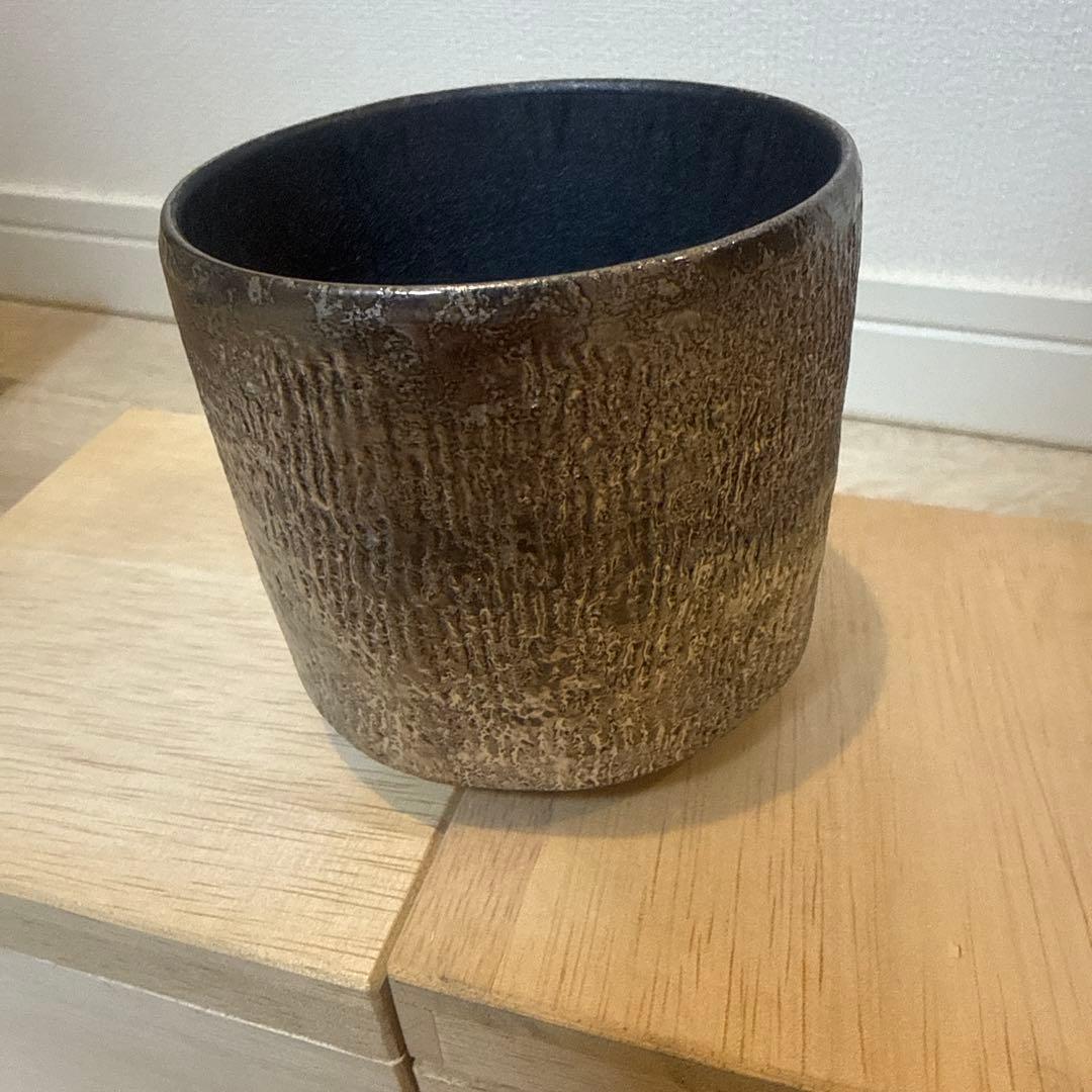 ダークグレー 陶器 ボウル