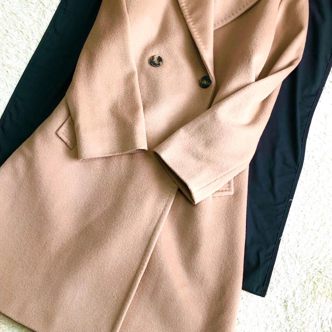 ウィークエンドマックスマーラ チェスターコート ウール100% キャメル 38