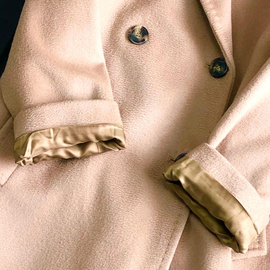 ウィークエンドマックスマーラ チェスターコート ウール100% キャメル 38