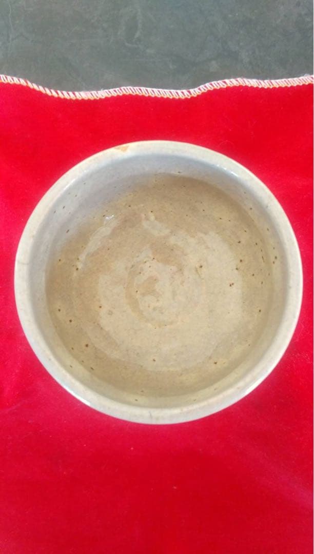 清水焼　京焼　鉄絵　染付　金魚　茶碗　アンティーク　オブジェ