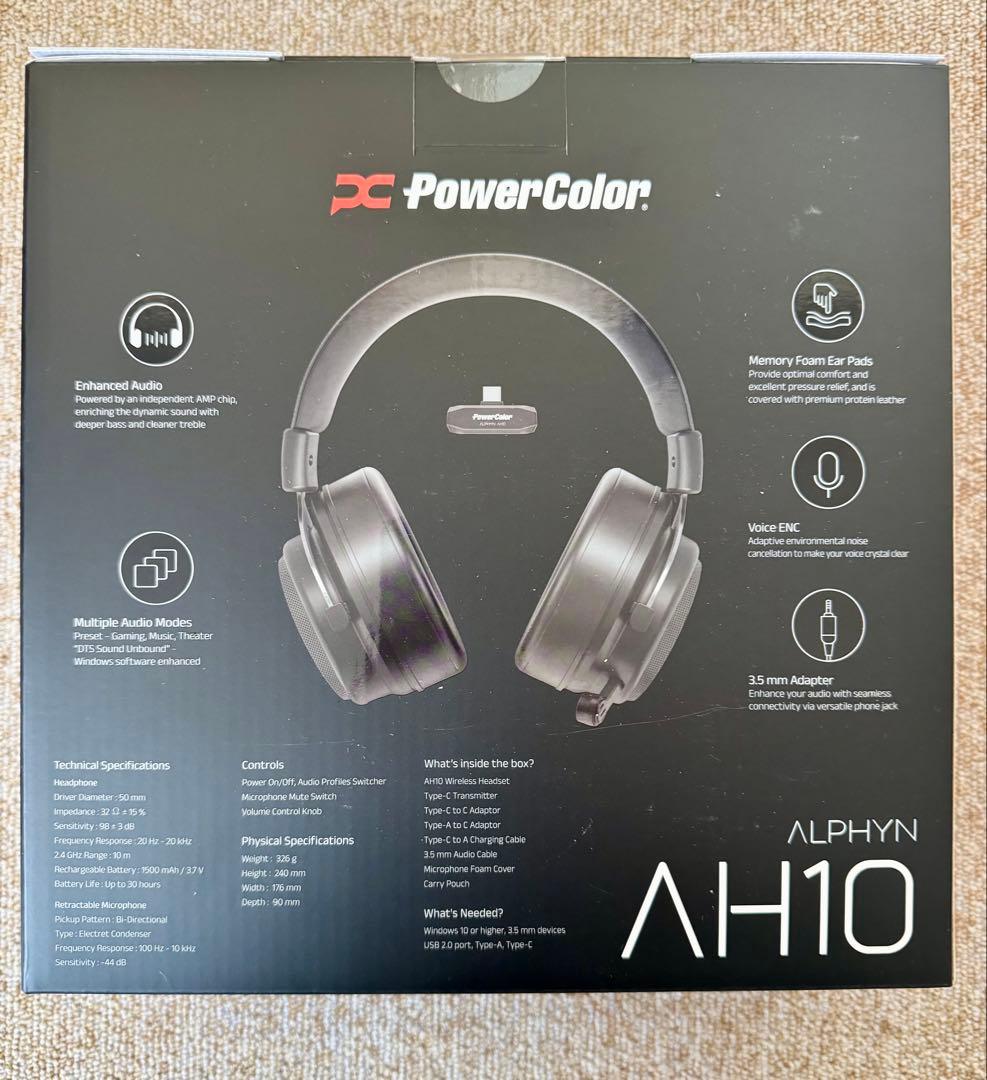 新品 PowerColor ALPHYN AH10 ゲーミングヘッドホン