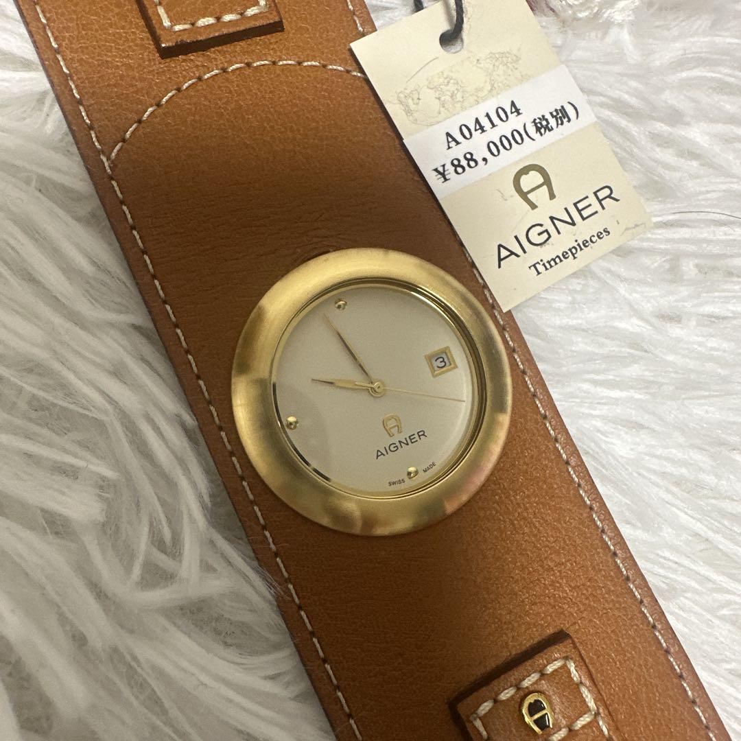新品未使用✨アイグナー　AIGNER レザーベルト　ウォッチ　腕時計　時計
