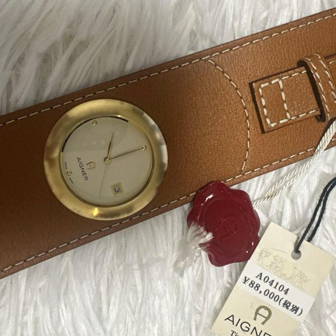 新品未使用✨アイグナー　AIGNER レザーベルト　ウォッチ　腕時計　時計