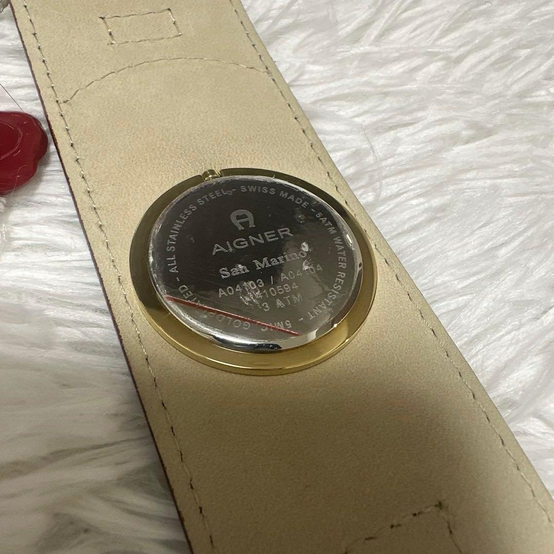 新品未使用✨アイグナー　AIGNER レザーベルト　ウォッチ　腕時計　時計