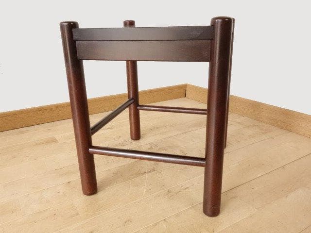 北海道民芸家具　ミニテーブル　花台　再塗装済　USED