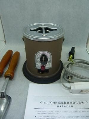 美品　タキイ和裁電化鏝　ランプ付　 和裁こて　和裁コテ　鏝２本付