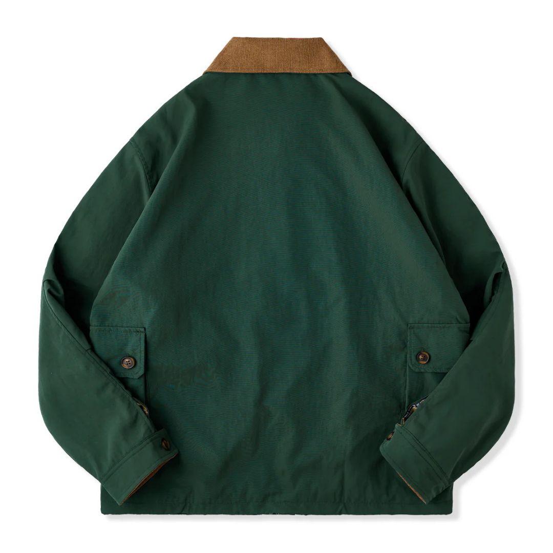 【新品・未使用品】karaku 襟・袖裏コーデュロイ 撥水ハンティングジャケット