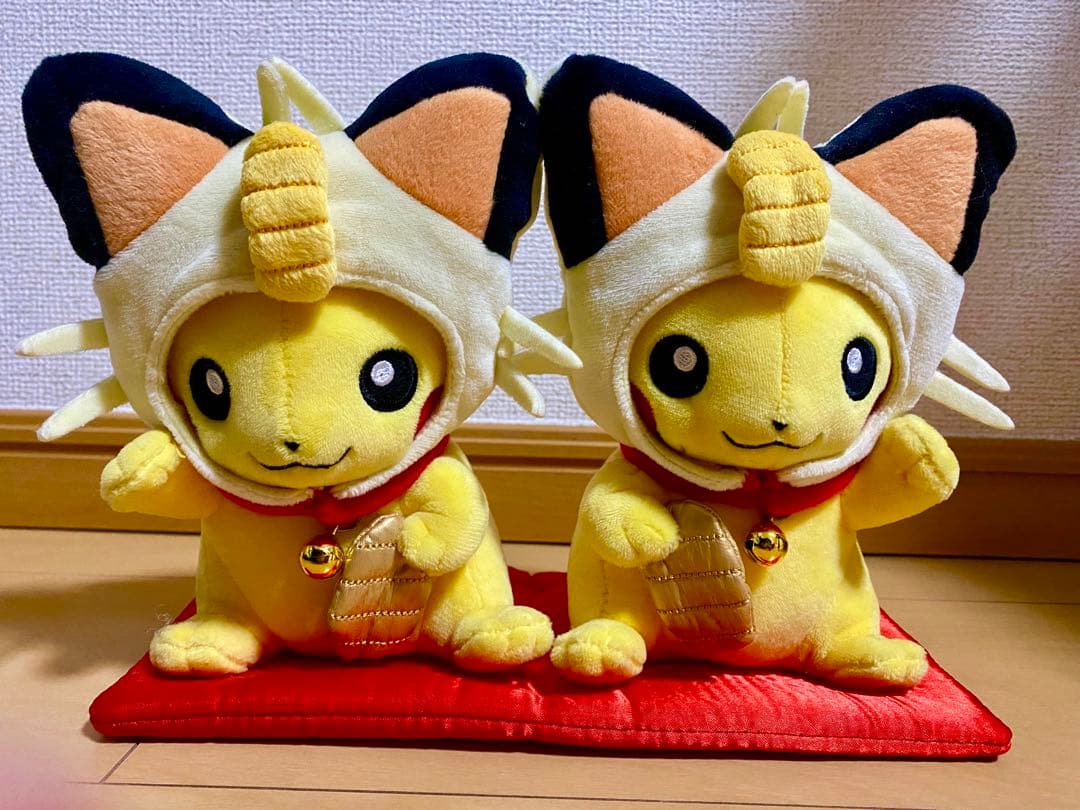 マンスリーペアピカチュウ 1月 まねきねこ ニャース ポケモンセンター限定