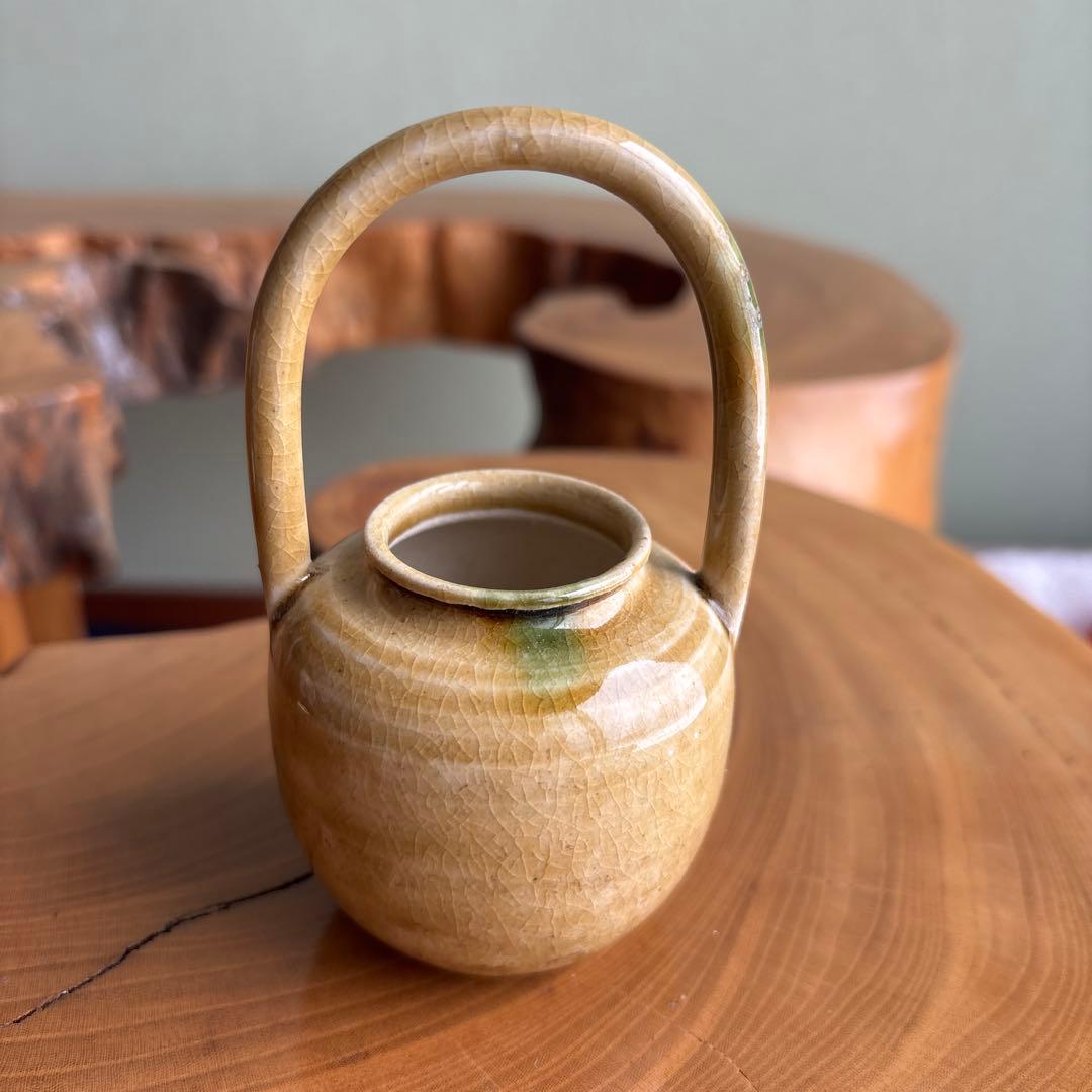 茶入 山口茂造 色被り 四滴茶入 茶道具 共箱