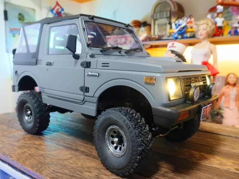 WPL 1/10 ジムニー C74-1 フルセット カスタム グレー クローラー