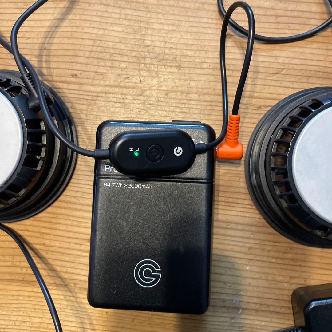 空調服バッテリーファンセット