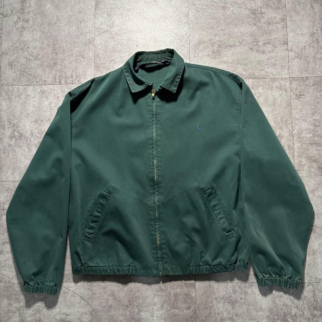 極上　80s 三角タグ　ラルフローレン　スウィングトップ　青ポニー　短丈　M