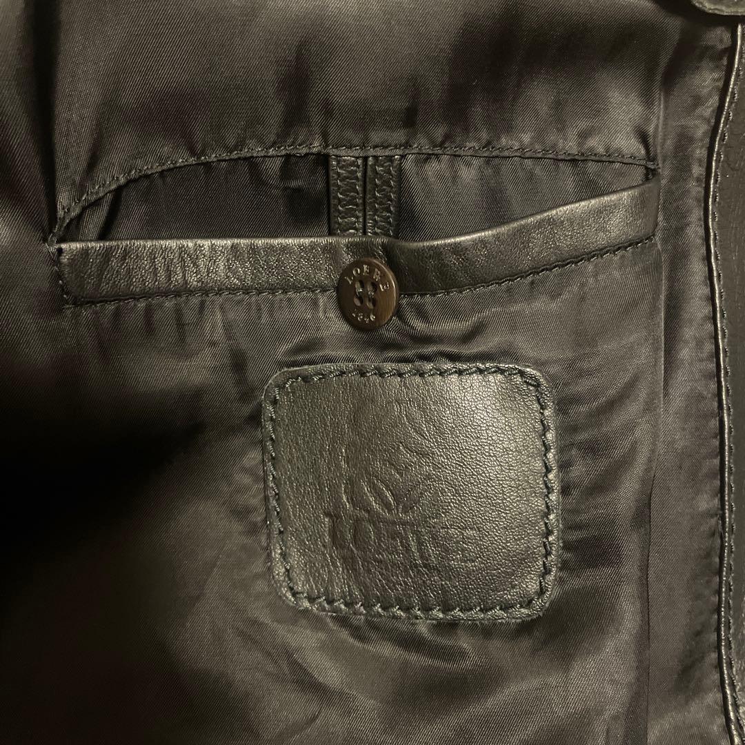 OLD LOEWE calfskin leather jacket ロエベ