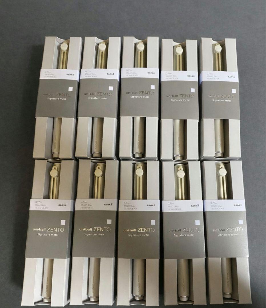 ユニボールゼント　シグニチャーモデル　ZENTO シャンパンゴールド　10本