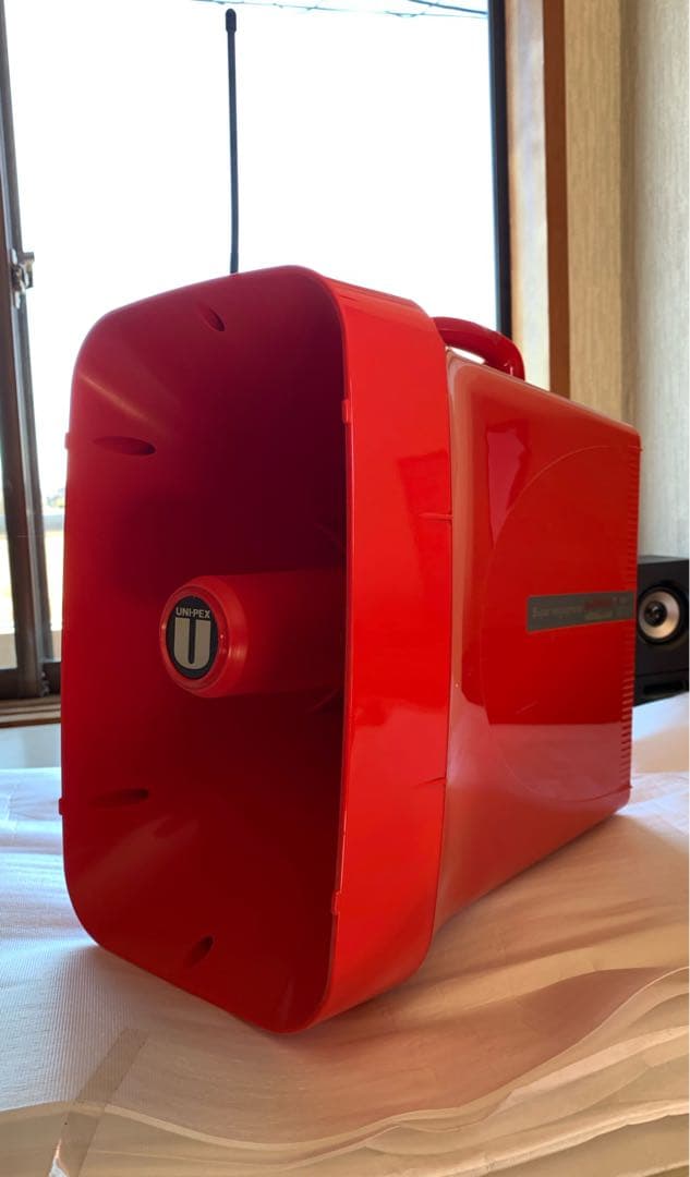 【中古美品】 ワイヤレスマイク付きメガホン選挙演説・防災、地域行事等に最適