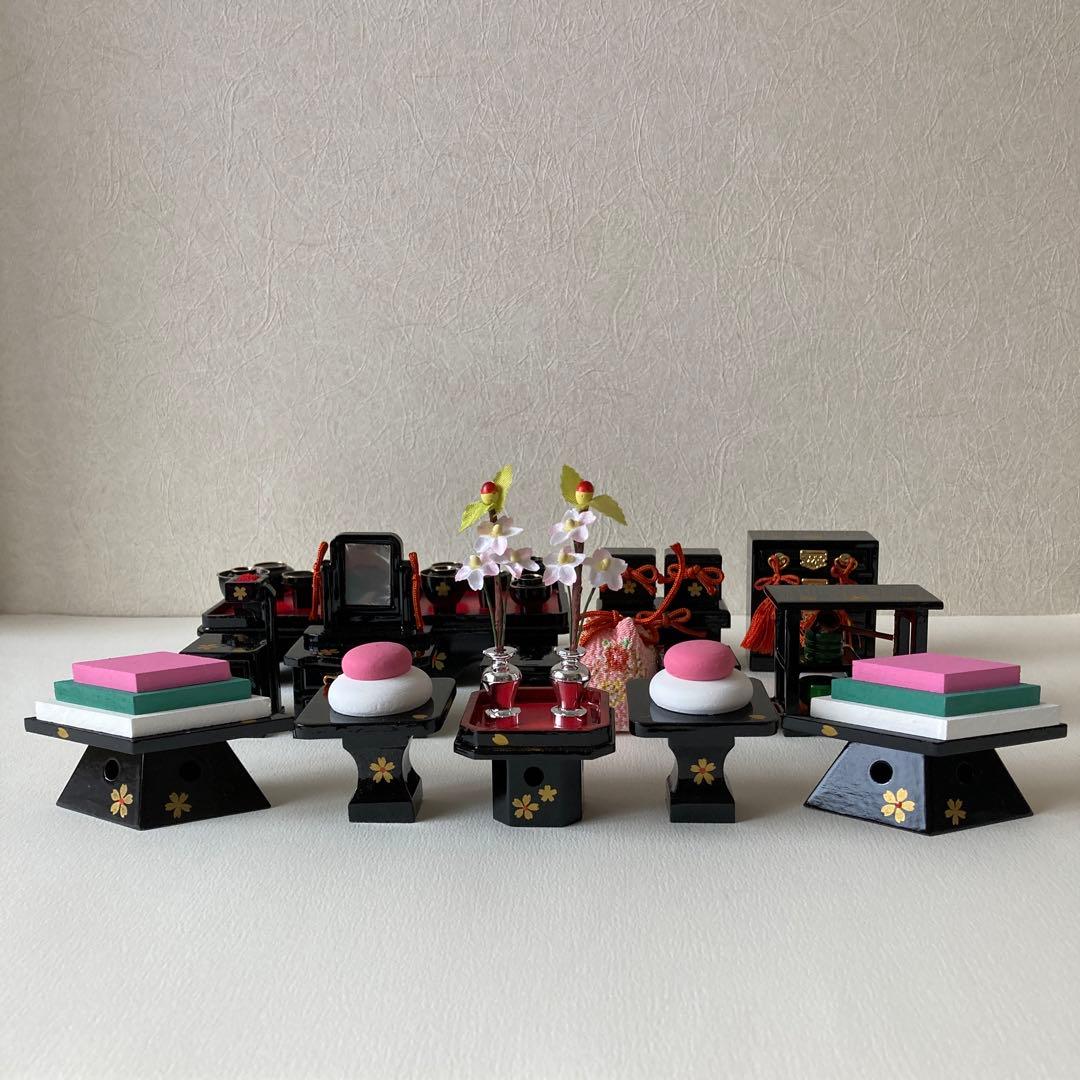 雛道具　雛飾り　ミニチュア　雛人形　お雛様　ふらここ　ひととえ　好きな方に