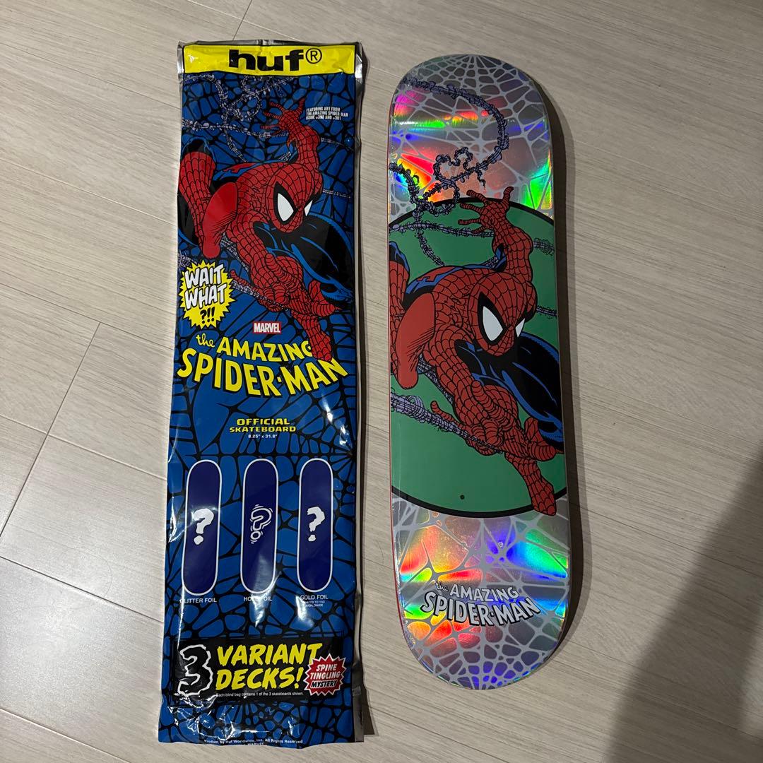 ク*ド様 HUF THE AMAZING SPIDER-MAN スケートボードデ