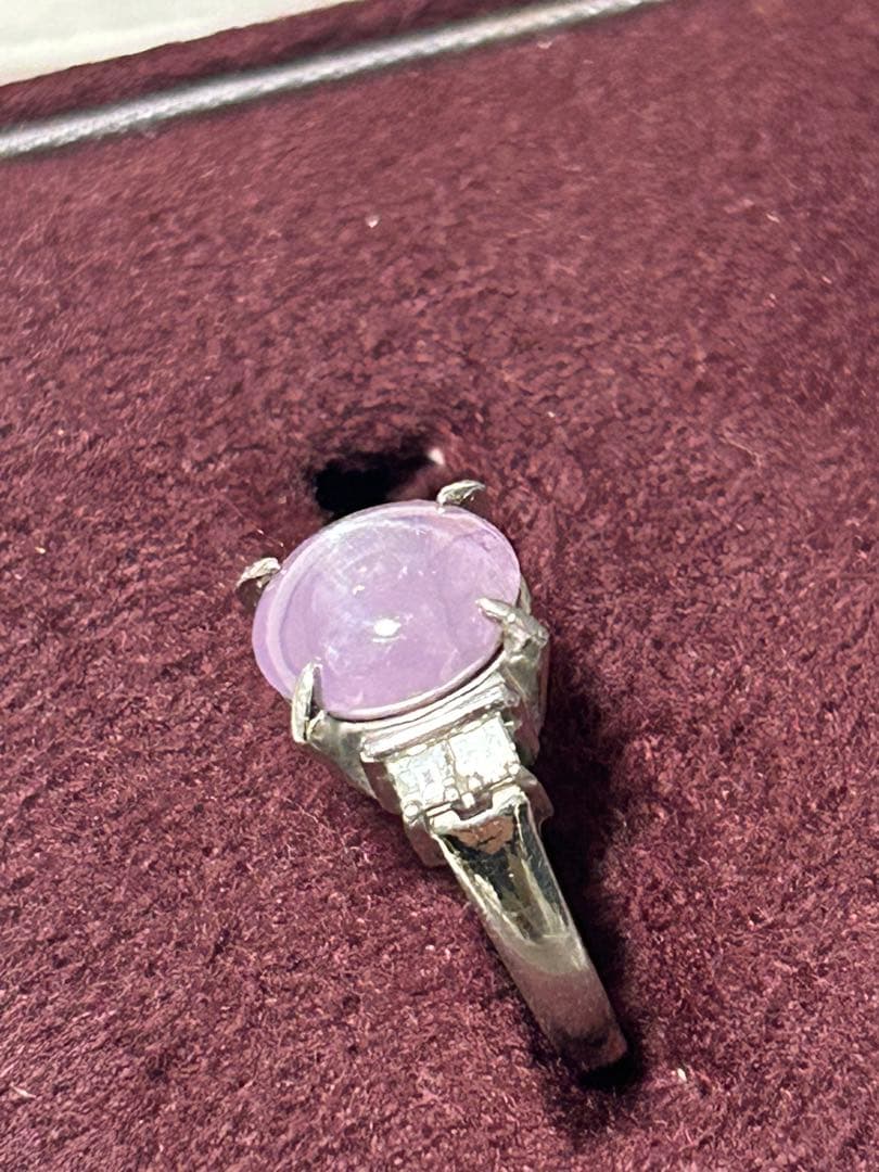 スターサファイア、ダイヤのプラチナリング