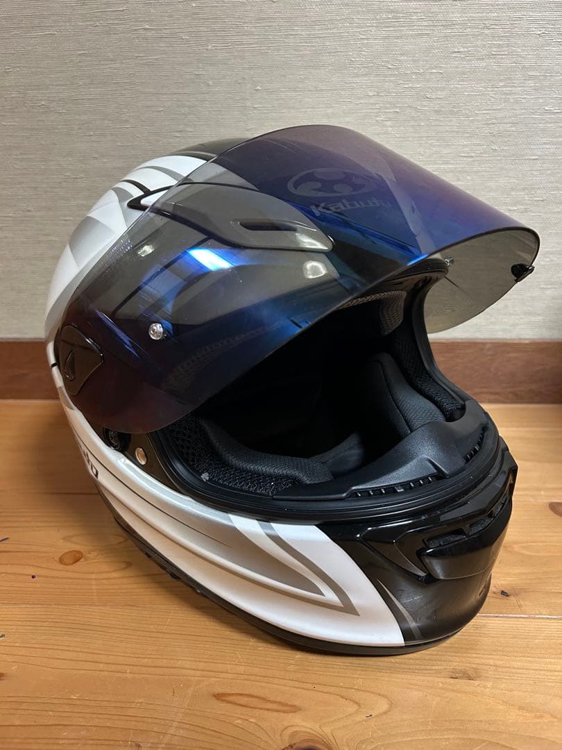 ファームKabuto フルフェイスヘルメット ホワイト・ブラック