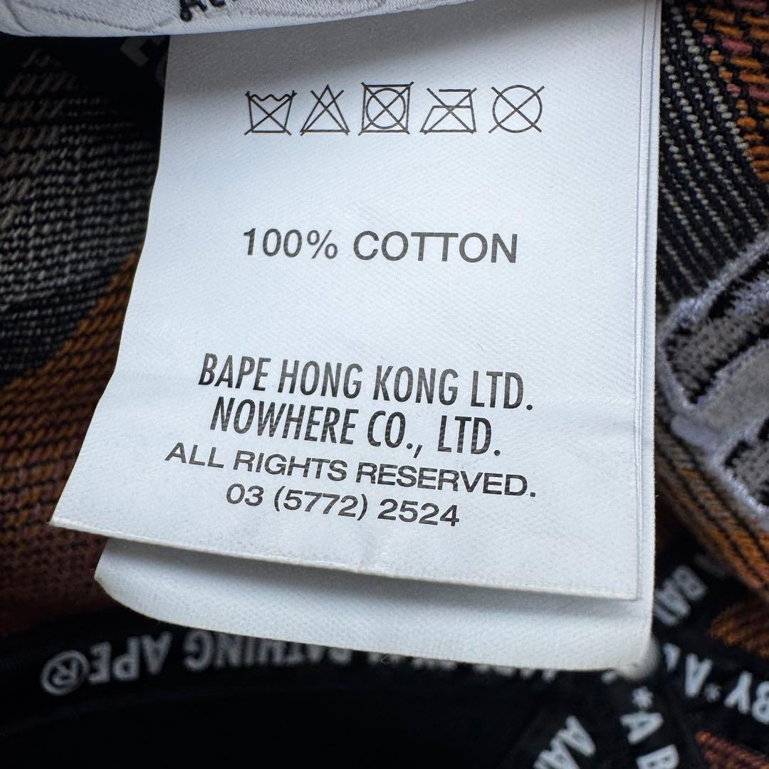 【美品】AAPE BY A BATHING APE 迷彩 デニムキャップ