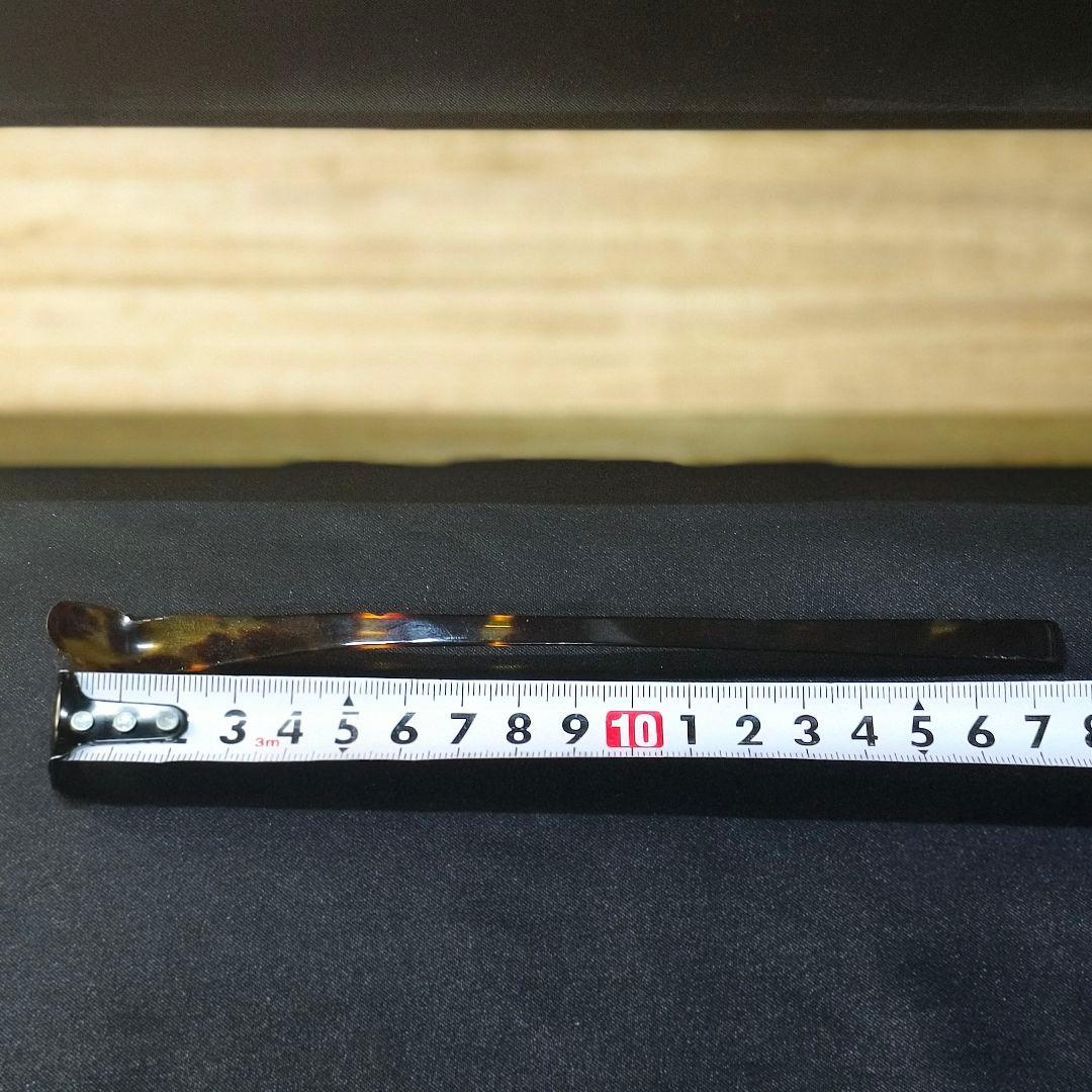 茶道具 べっ甲製茶杓 共箱付き 未使用美品 時代物 貴重材 旧家蔵出し 送料無料