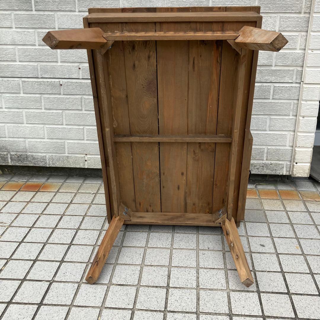 北欧レトロ 古家具 古材 無垢材 カフェテーブル サイドテーブル 文机 書斎机