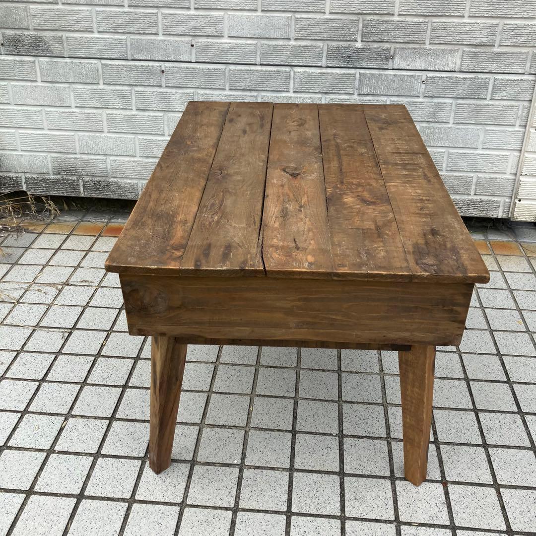 北欧レトロ 古家具 古材 無垢材 カフェテーブル サイドテーブル 文机 書斎机